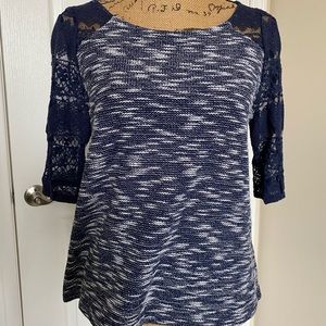 Anthropologie Navy top